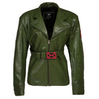 Green Mutant Hero Leather Jacket
