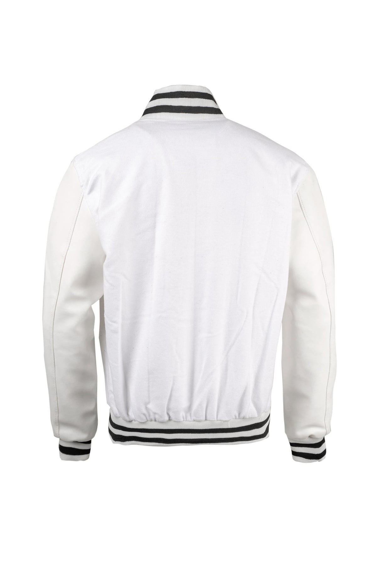 White and Black Varsity Jacket