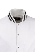 White and Black Varsity Jacket