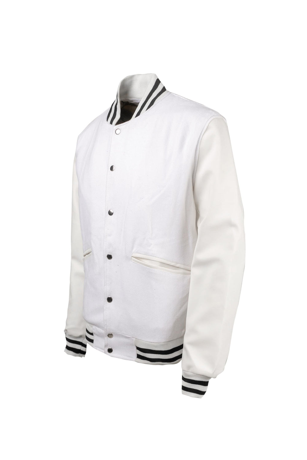 White and Black Varsity Jacket