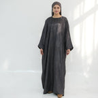 Jacquard Batwing Maxi Abaya(MA447)