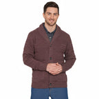 Jacquard Knit Shawl Collar Cardigan - Pendo Store