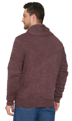 Jacquard Knit Shawl Collar Cardigan - Pendo Store