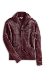 Jacquard Knit Shawl Collar Cardigan - Pendo Store