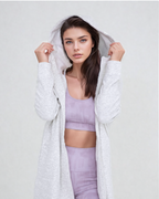 Cozy Comfort Zip Up Hoodie Jacket Gray
