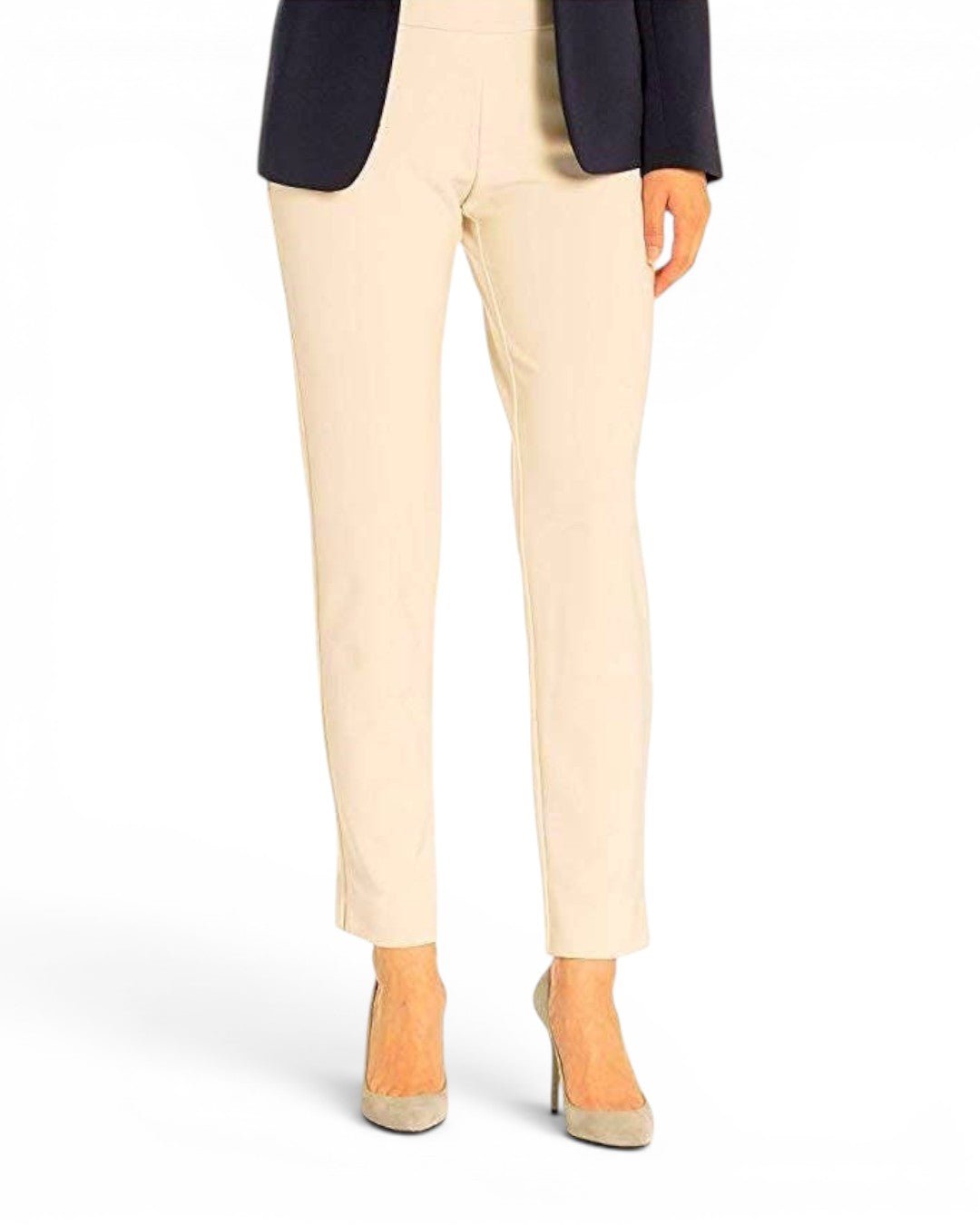 Krazy Larry P21 Microfiber Straight Leg Pant - Cream - Pendo Store