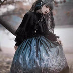 Kawaii Lace Lantern Sleeve Blouse