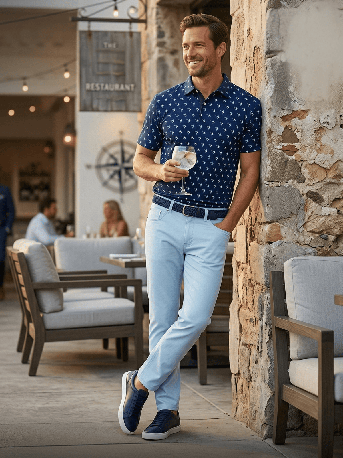 Light Blue Versatile Performance Pants - Pendo Store