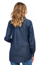 Long Sleeve Denim Tunic Top - Pendo Store