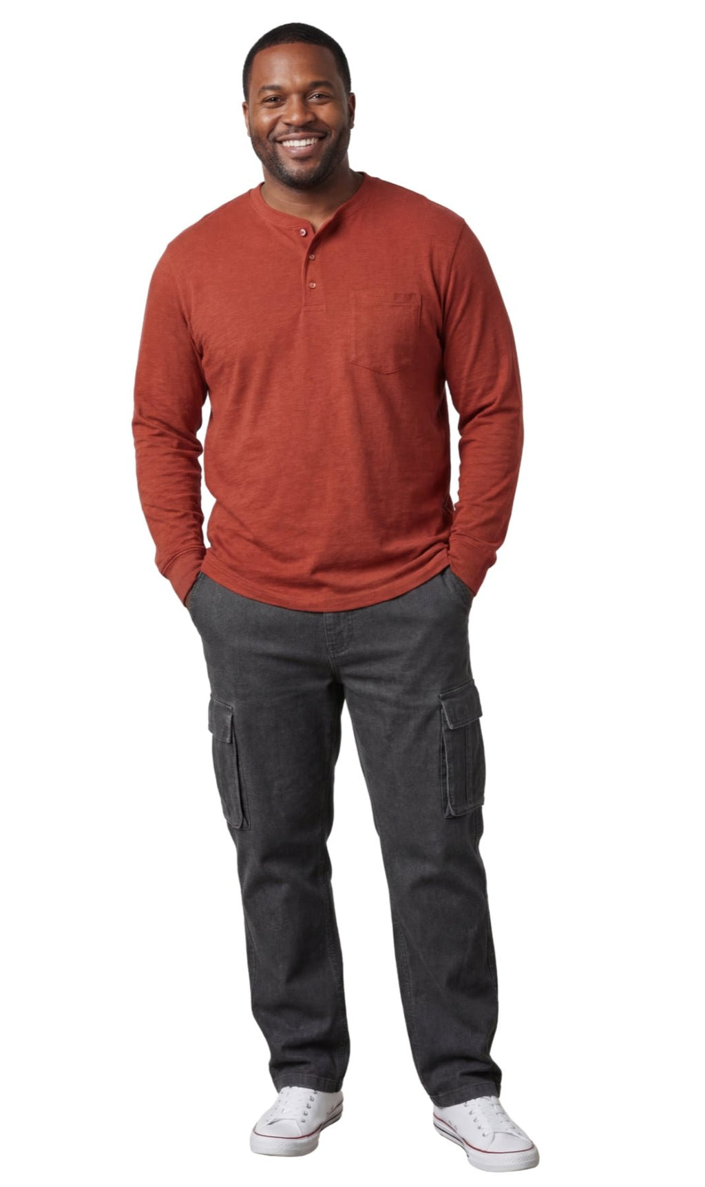 Long Sleeve Henley Pocket Shirt - Pendo Store