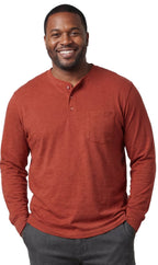 Long Sleeve Henley Pocket Shirt - Pendo Store