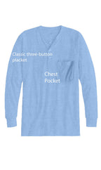 Long Sleeve Henley Pocket Shirt - Pendo Store
