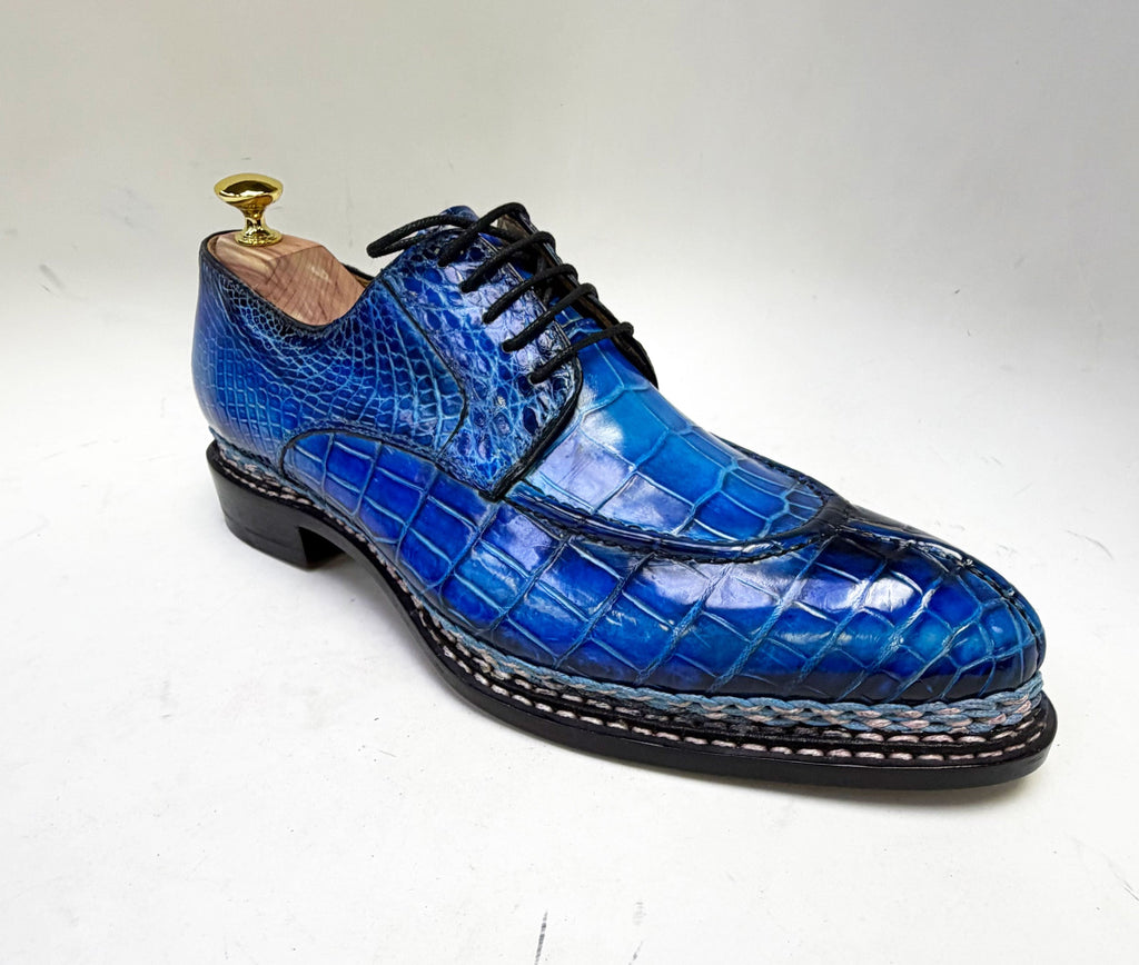 Maurice Dallas Alligator Oxford - Blue - Pendo Store