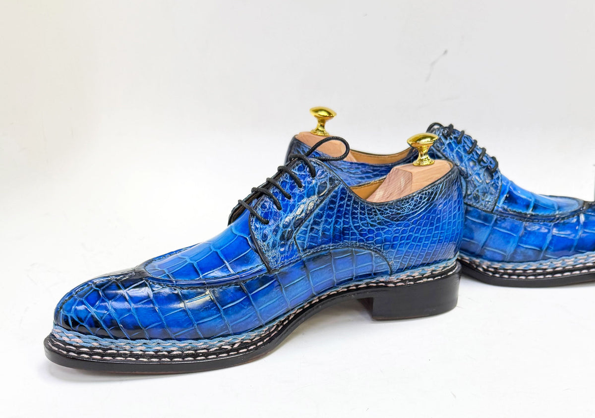 Maurice Dallas Alligator Oxford - Blue - Pendo Store