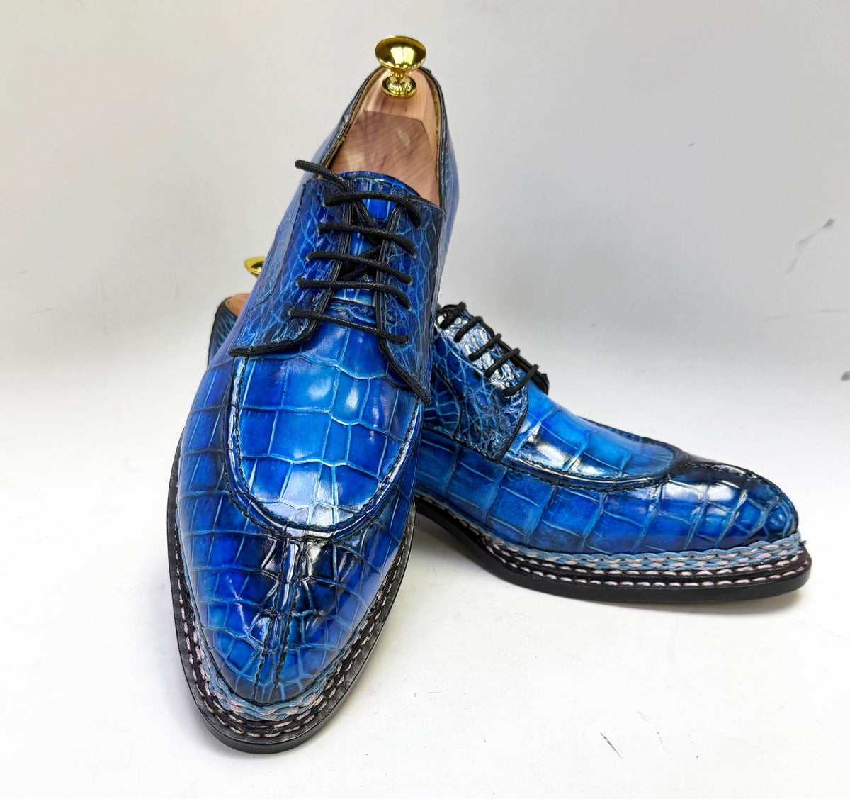 Maurice Dallas Alligator Oxford - Blue - Pendo Store