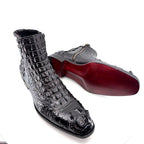 Maurice El Paso Hornback Custom Made Alligator Boot Black - Pendo Store