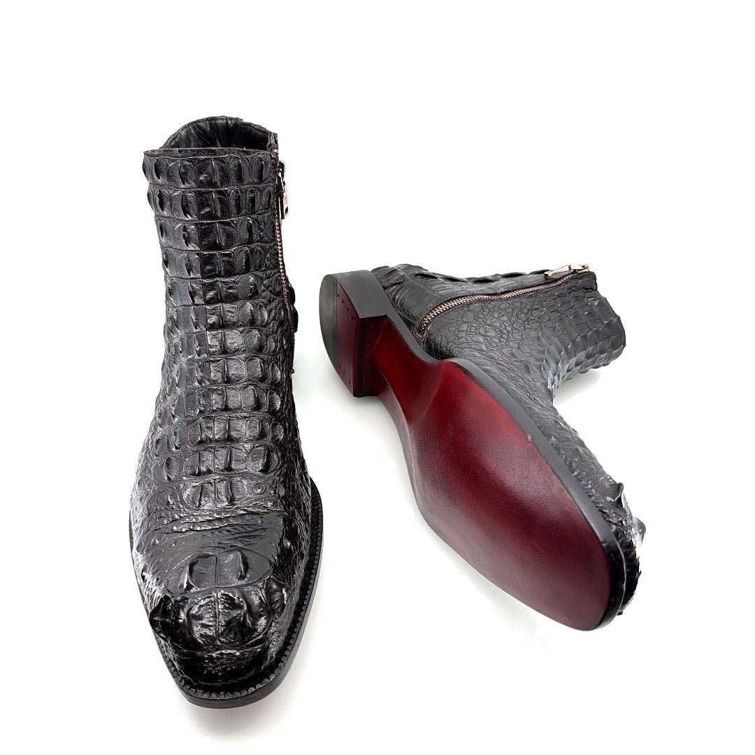Maurice El Paso Hornback Custom Made Alligator Boot Black - Pendo Store