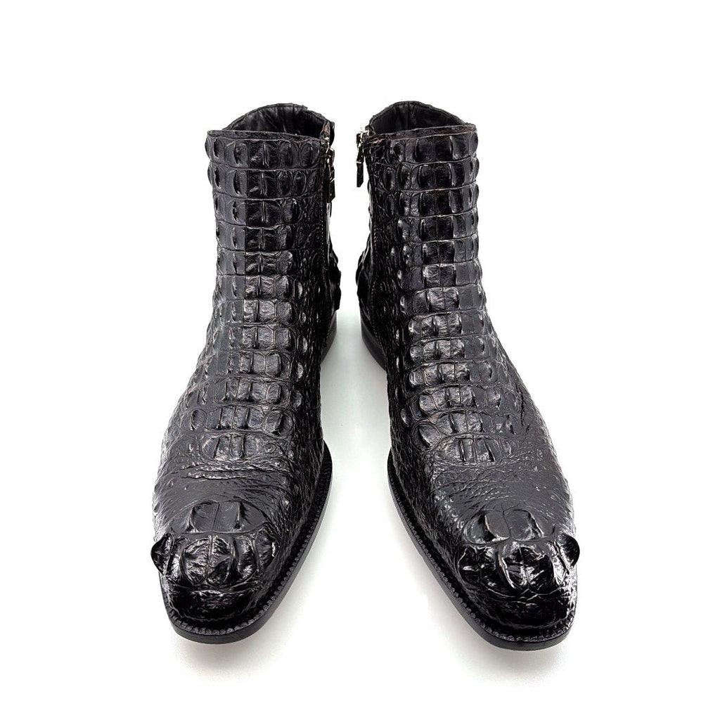 Maurice El Paso Hornback Custom Made Alligator Boot Black - Pendo Store