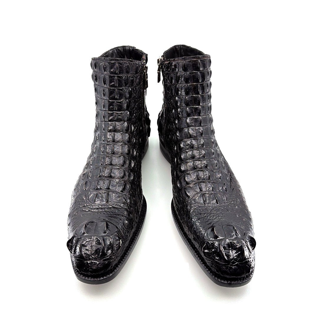 Maurice El Paso Hornback Custom Made Alligator Boot Black - Pendo Store