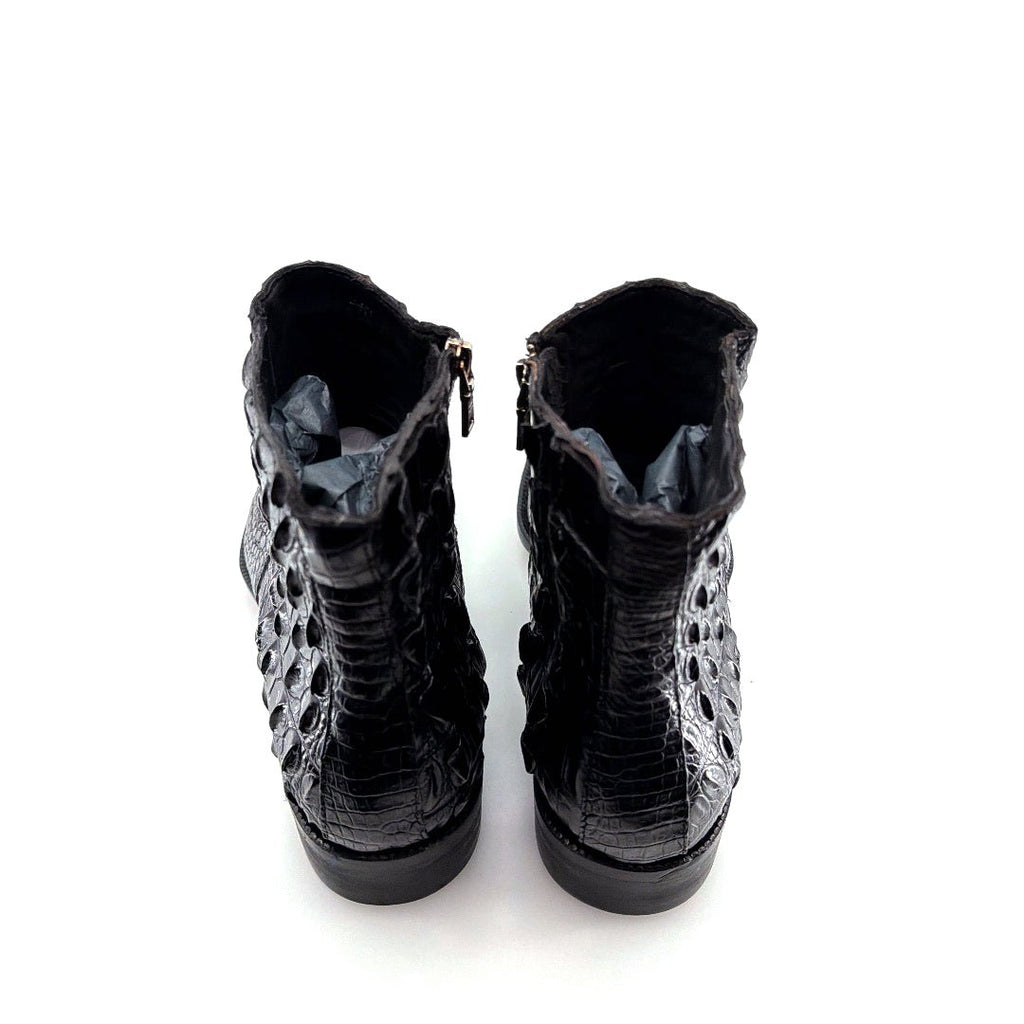Maurice El Paso Hornback Custom Made Alligator Boot Black - Pendo Store