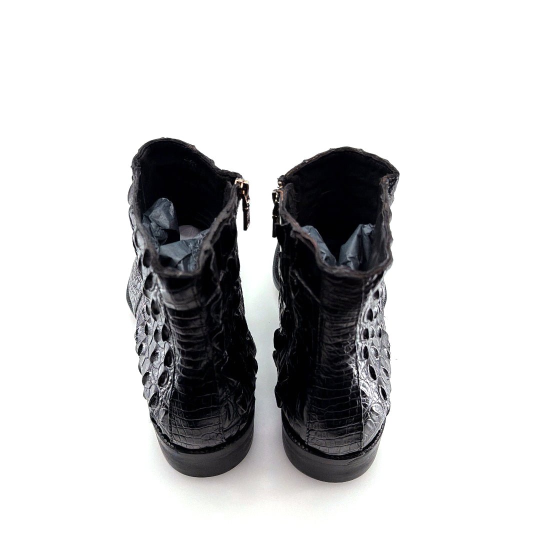 Maurice El Paso Hornback Custom Made Alligator Boot Black - Pendo Store