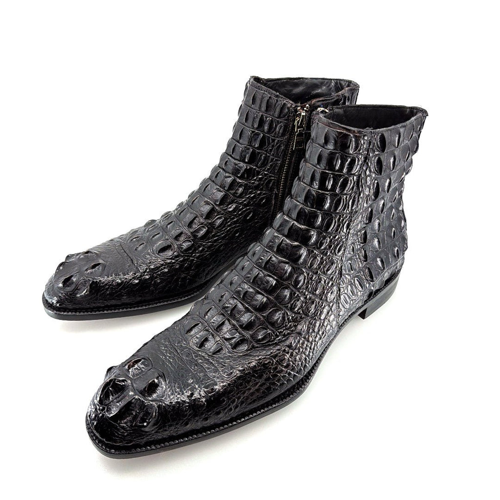 Maurice El Paso Hornback Custom Made Alligator Boot Black - Pendo Store