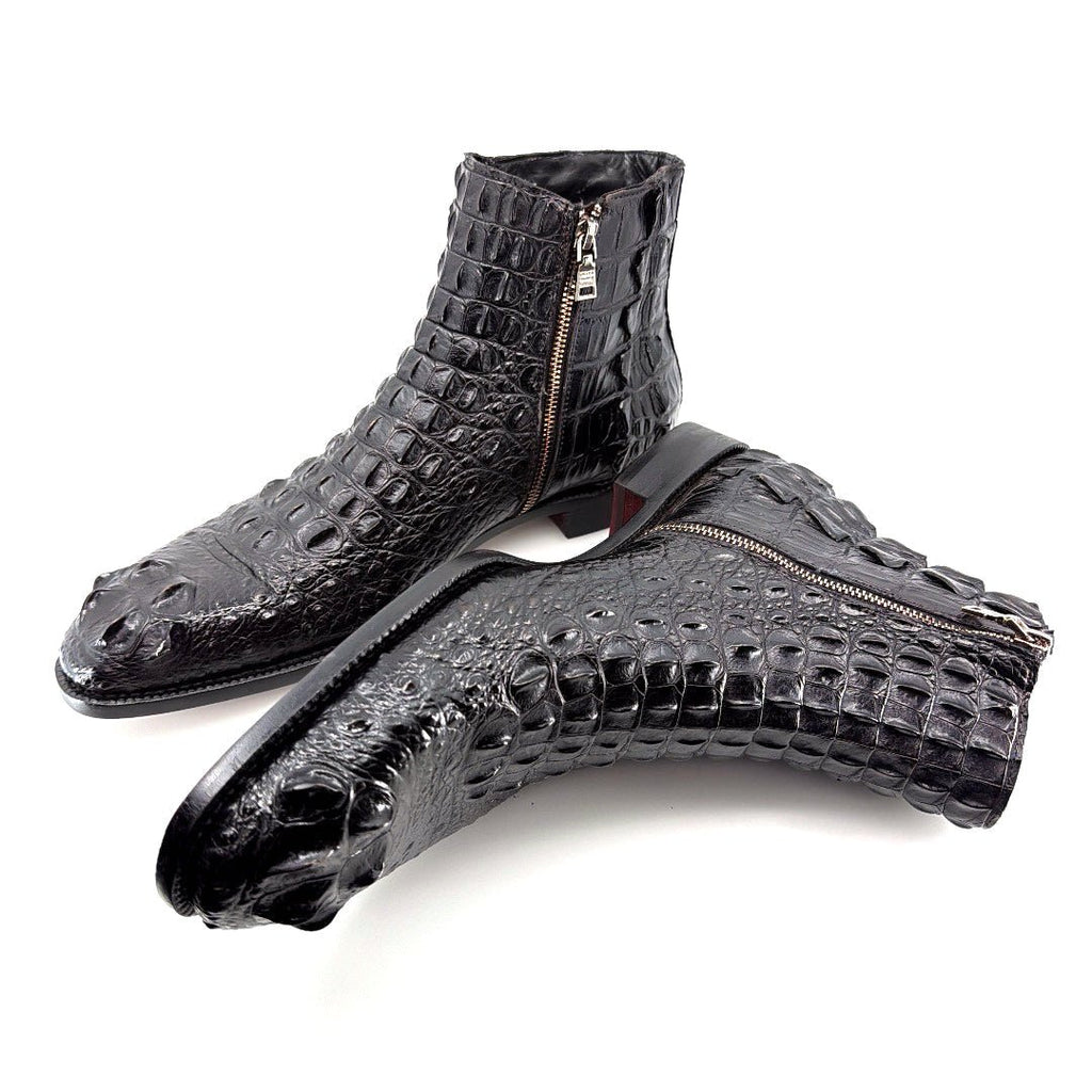 Maurice El Paso Hornback Custom Made Alligator Boot Black - Pendo Store