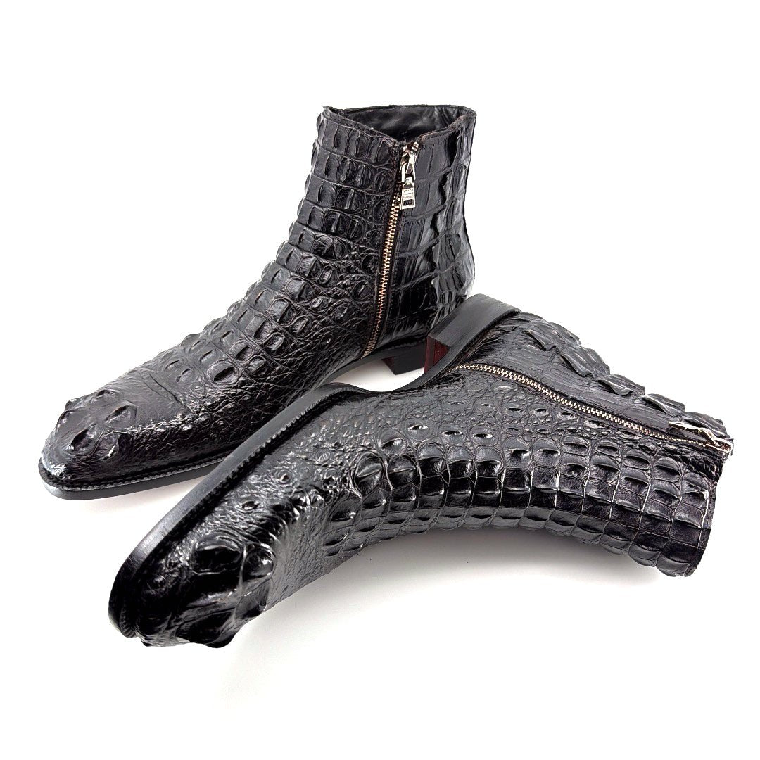 Maurice El Paso Hornback Custom Made Alligator Boot Black - Pendo Store