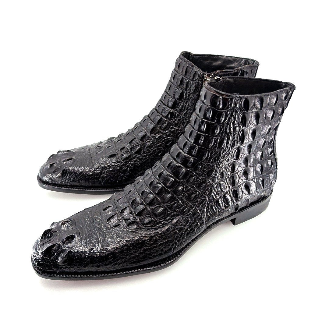 Maurice El Paso Hornback Custom Made Alligator Boot Black - Pendo Store