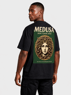 'Medusa Don't Look Away' Oversized Graphic Tee - Pendo Store