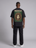 'Medusa Don't Look Away' Oversized Graphic Tee - Pendo Store