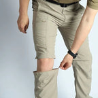 Men’s Hiking Pants: Convertible, Lightweight, Waterproof, Quick Dry, Outdoor, Fishing, Travel, Safari, Camping, Detachable. - Pendo Store