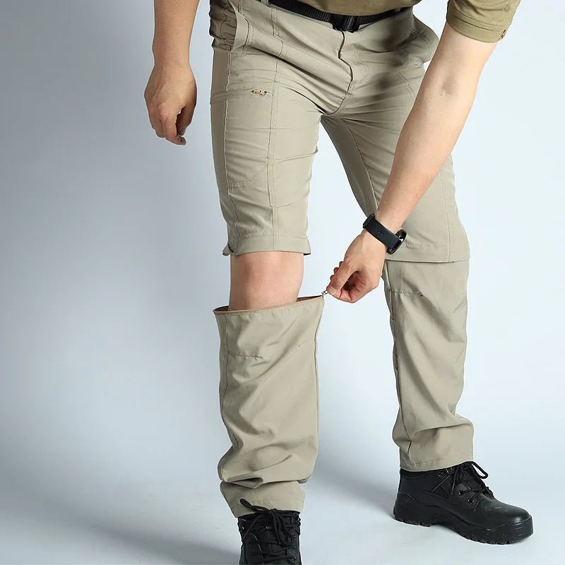 Men’s Hiking Pants: Convertible, Lightweight, Waterproof, Quick Dry, Outdoor, Fishing, Travel, Safari, Camping, Detachable. - Pendo Store