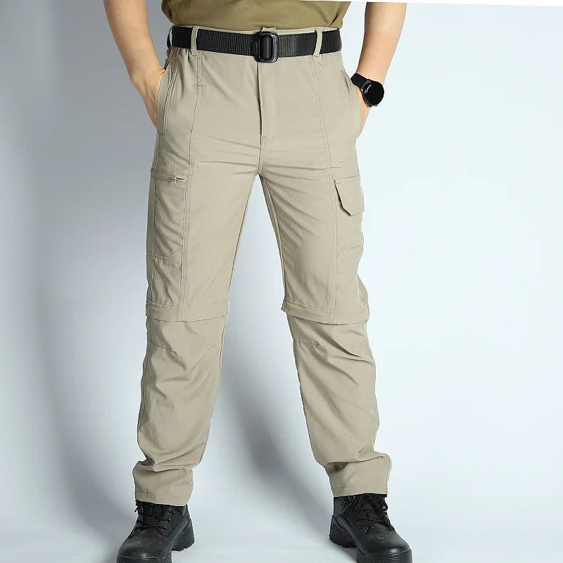 Men’s Hiking Pants: Convertible, Lightweight, Waterproof, Quick Dry, Outdoor, Fishing, Travel, Safari, Camping, Detachable. - Pendo Store