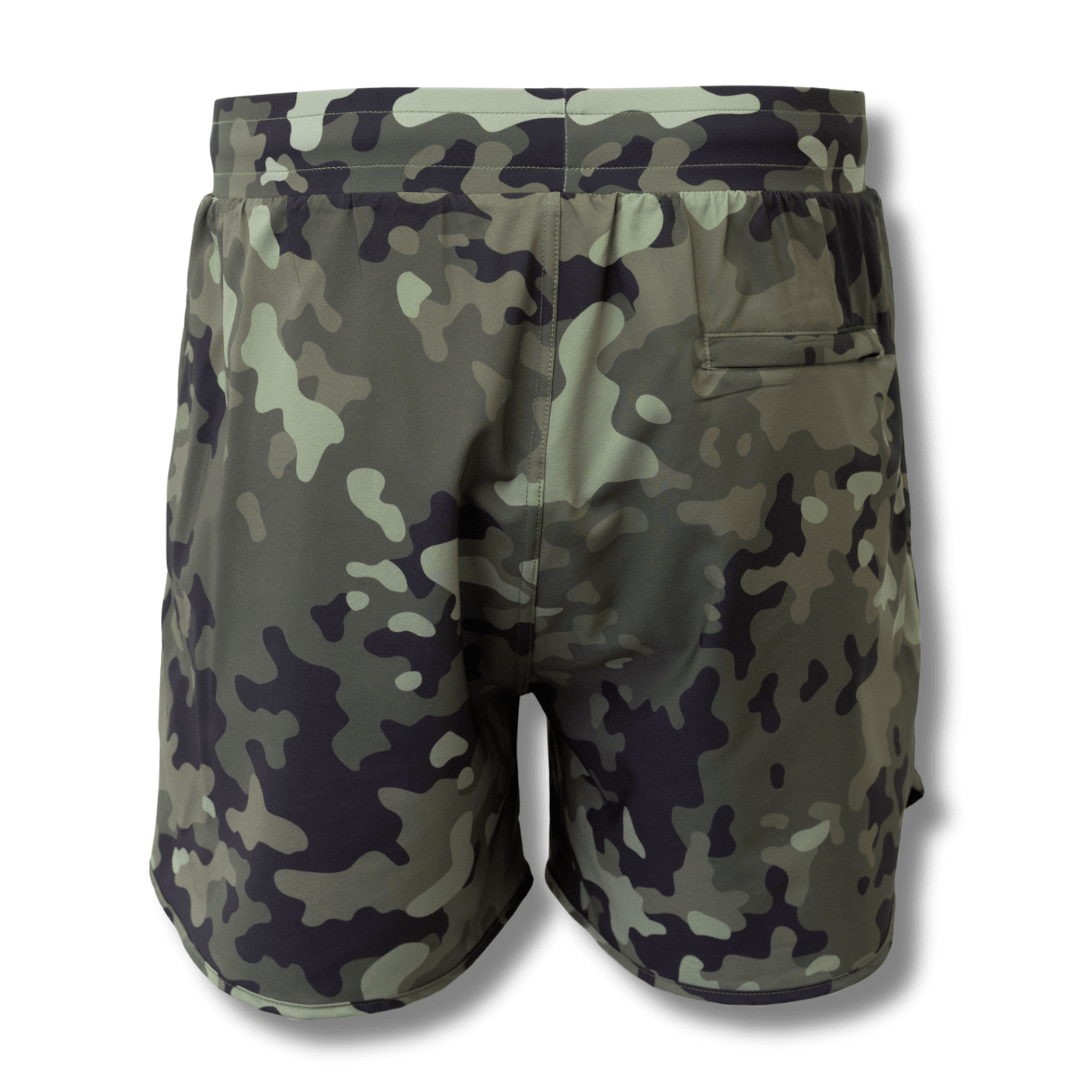 MEN'S | HYBRID SHORT : EVERGREEN CAMO - Pendo Store