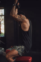 MEN'S | HYBRID SHORT : EVERGREEN CAMO - Pendo Store