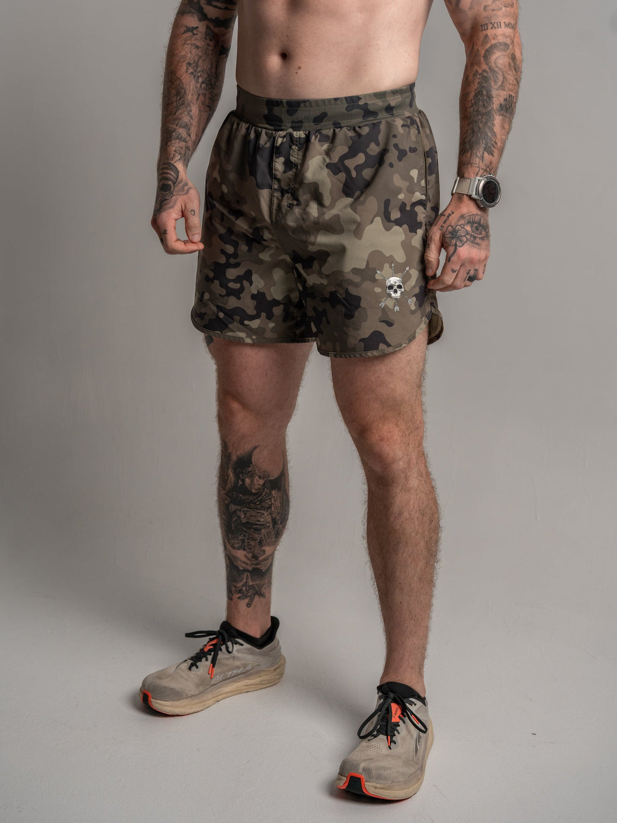 MEN'S | HYBRID SHORT : EVERGREEN CAMO - Pendo Store