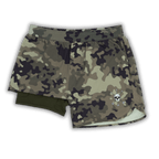 MEN'S | HYBRID SHORT : EVERGREEN CAMO - Pendo Store