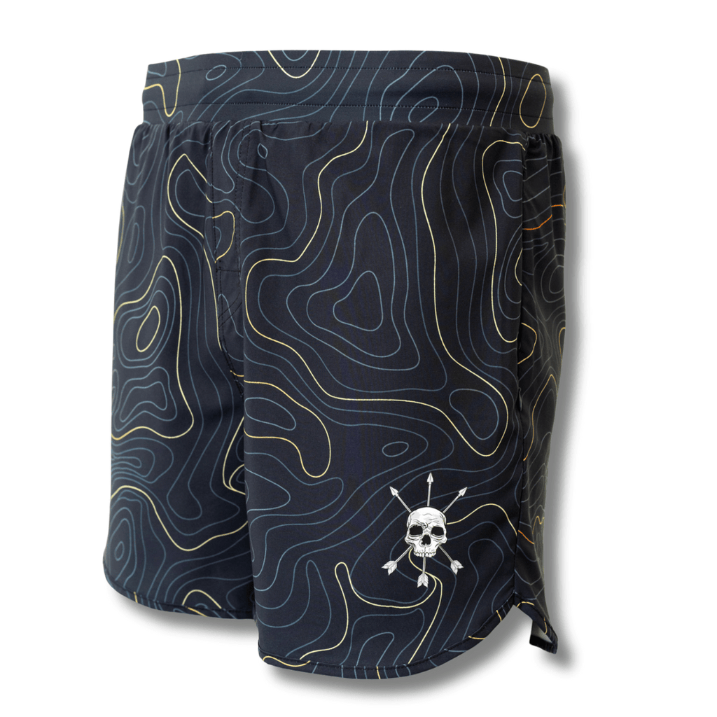 MEN'S | HYBRID SHORT : MIDNIGHT TOPO - Pendo Store