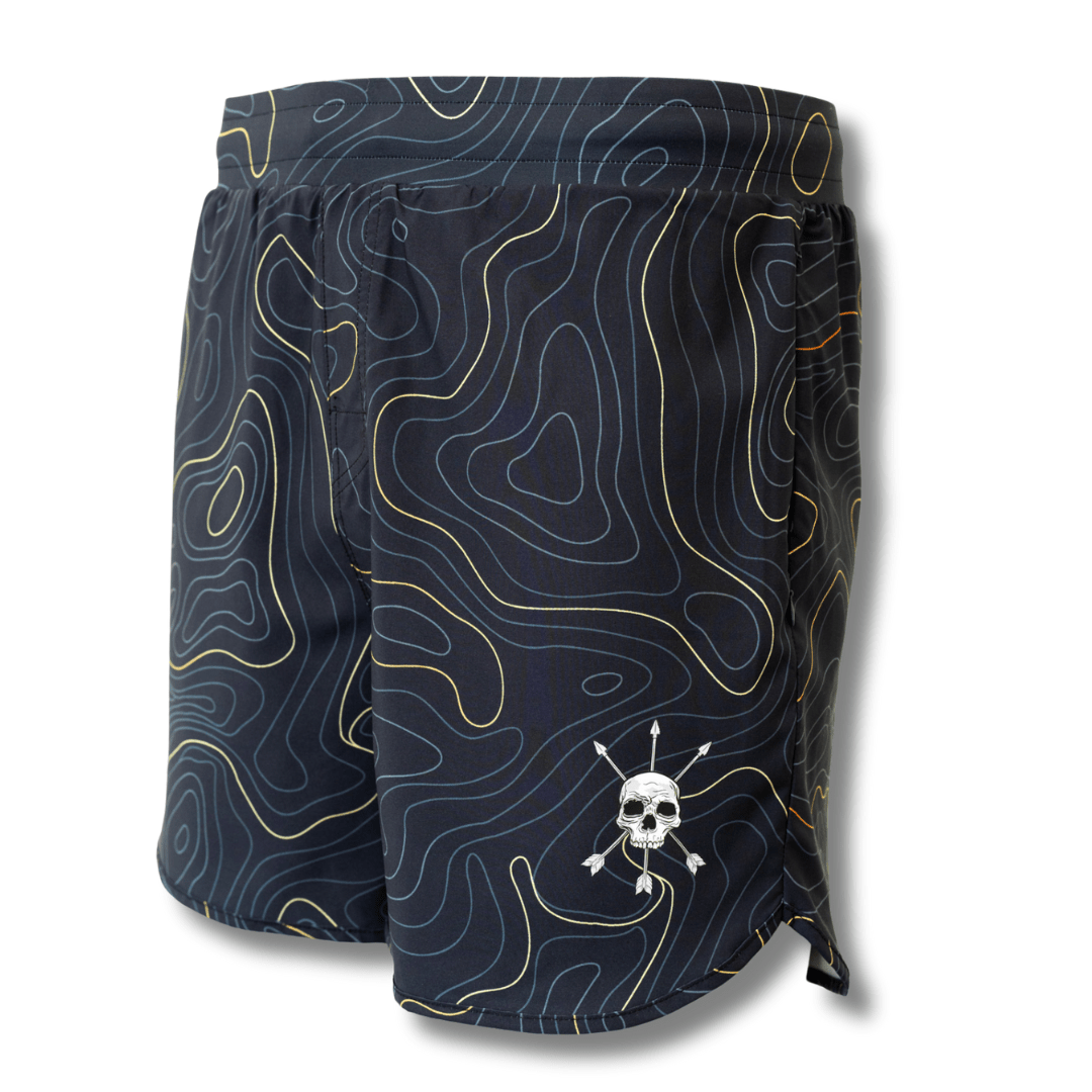 MEN'S | HYBRID SHORT : MIDNIGHT TOPO - Pendo Store
