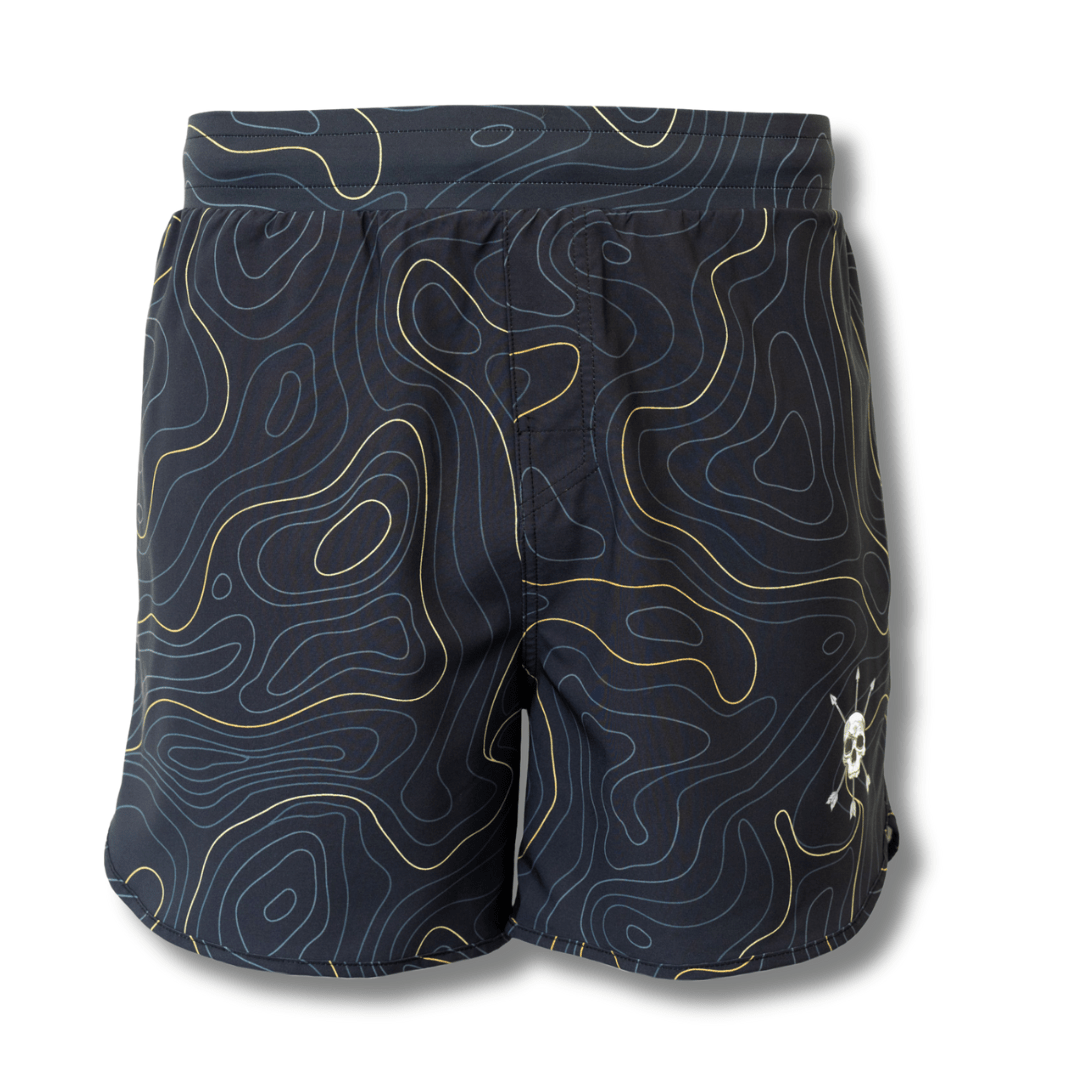 MEN'S | HYBRID SHORT : MIDNIGHT TOPO - Pendo Store