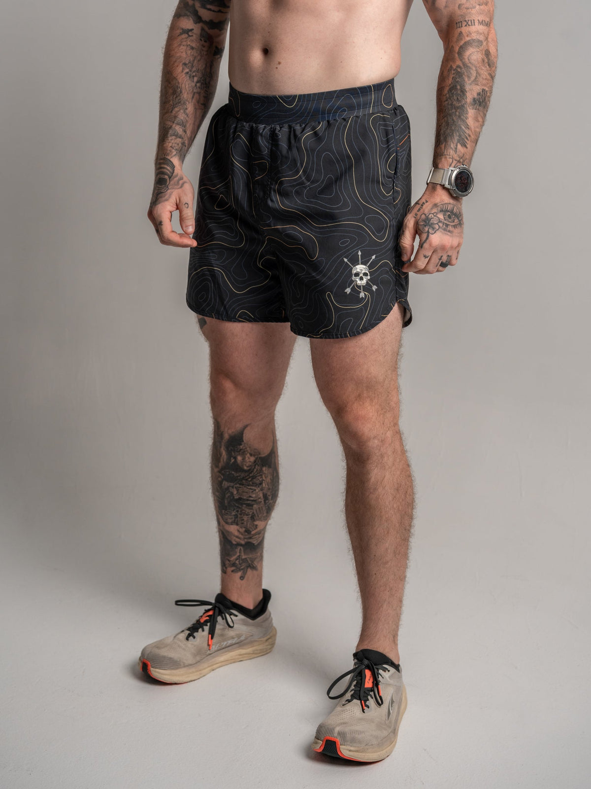 MEN'S | HYBRID SHORT : MIDNIGHT TOPO - Pendo Store