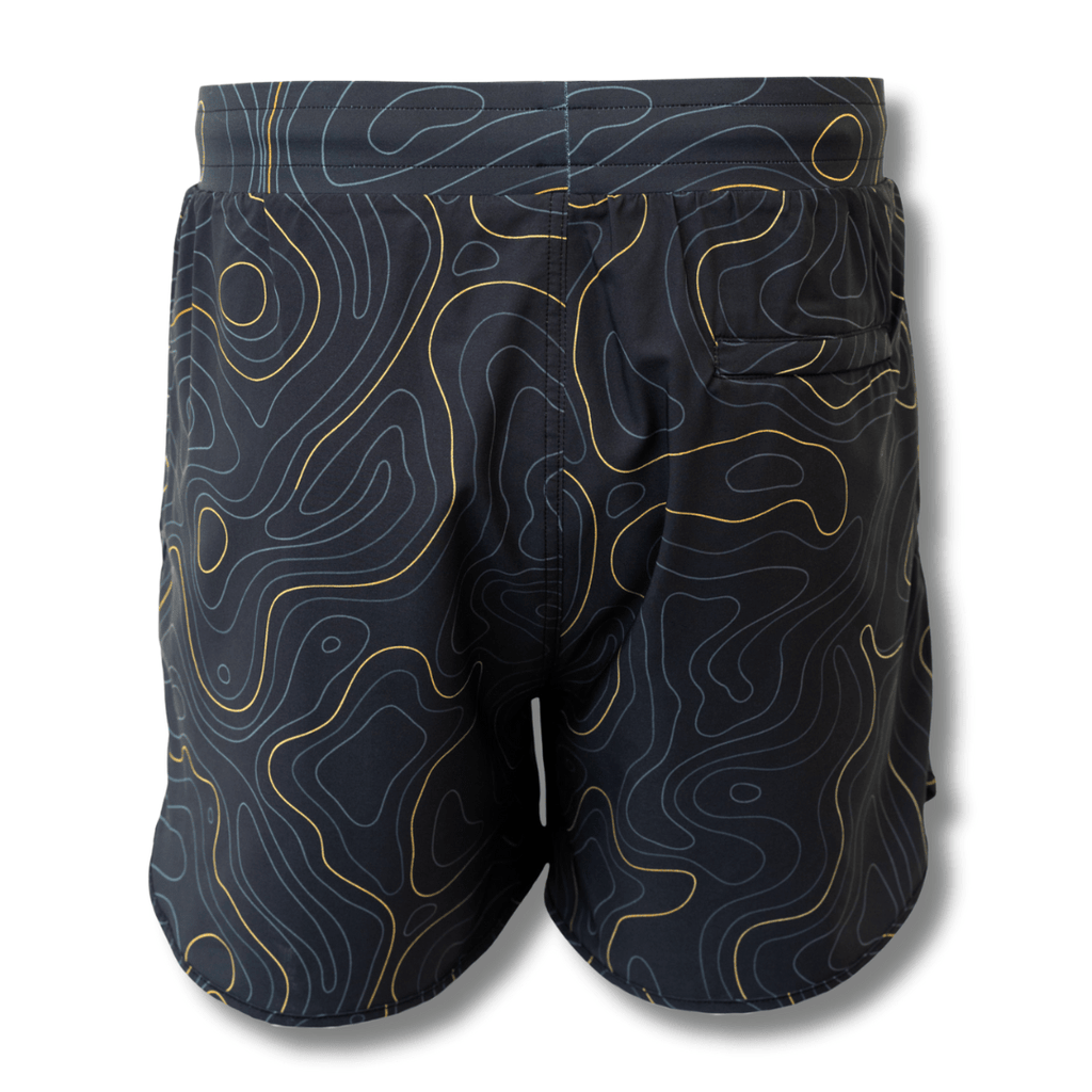 MEN'S | HYBRID SHORT : MIDNIGHT TOPO - Pendo Store