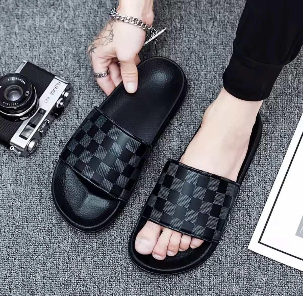 Men’s Lightweight Beach Sandals (Breathable Quick-Dry Slides) - Pendo Store
