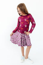 Virginia Tech Plaid Hokie Ruffle Twirl Skort