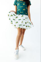 North Dakota State University White Bison Ruffle Twirl Skort