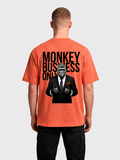 'Monkey Business Only' Oversized Graphic Tee - Pendo Store