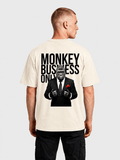 'Monkey Business Only' Oversized Graphic Tee - Pendo Store