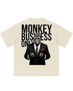 'Monkey Business Only' Oversized Graphic Tee - Pendo Store