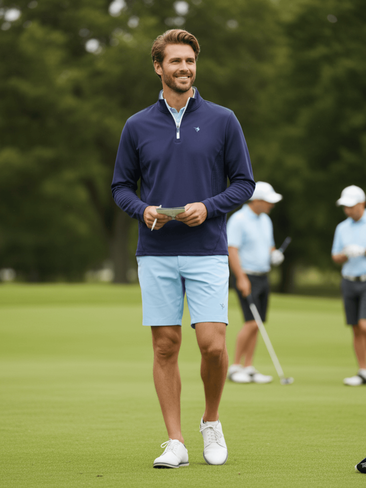 Navy Performance Quarter Zip - Pendo Store